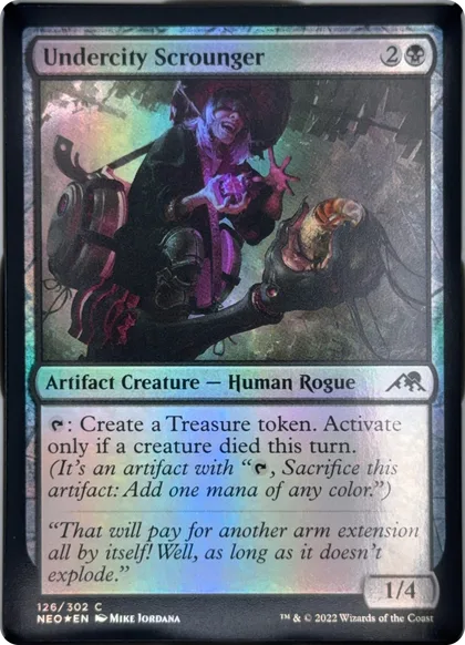 front of card