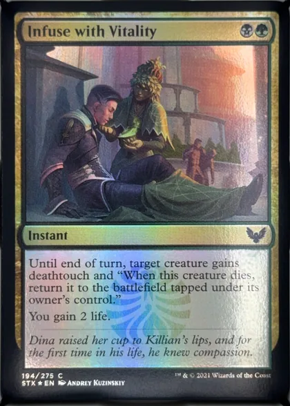 front of card