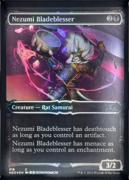 front of card