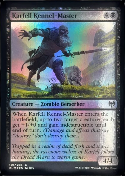 front of card