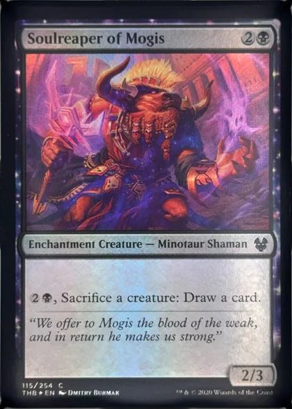 front of card