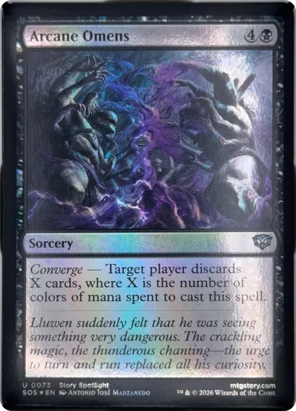front of card