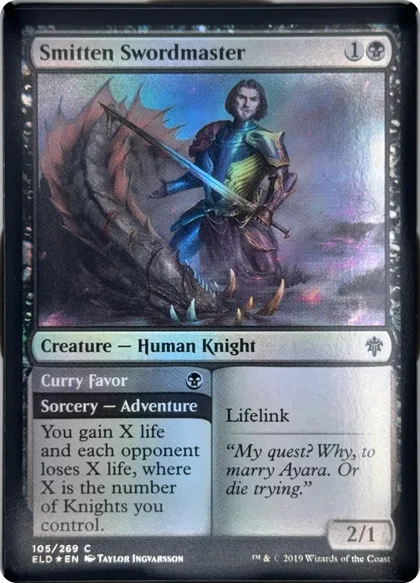 front of card