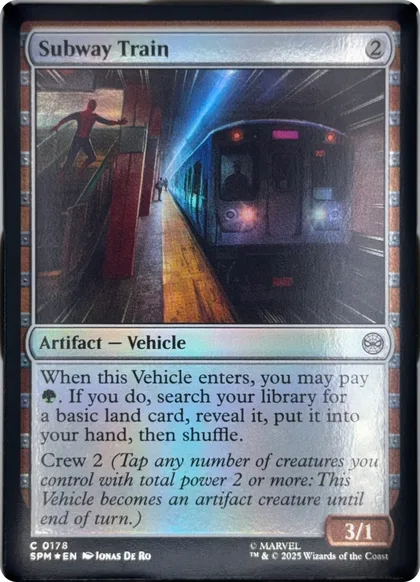 front of card