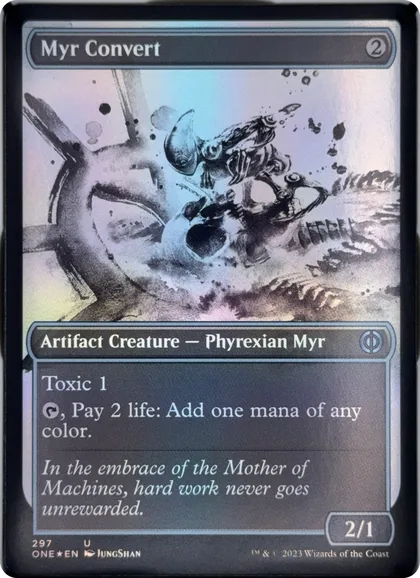front of card