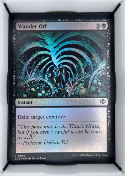 front of card