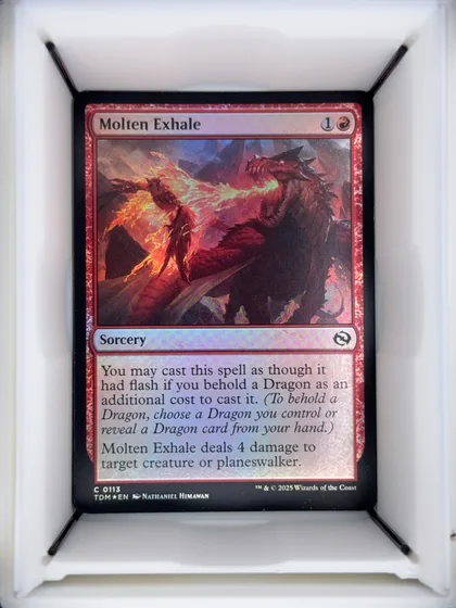 front of card