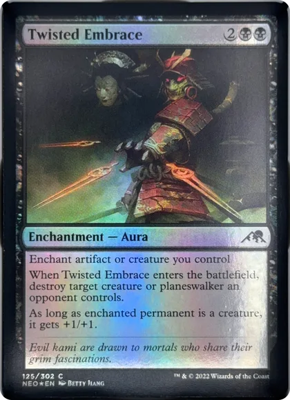 front of card