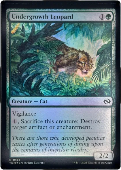 front of card