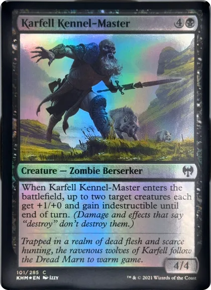 front of card