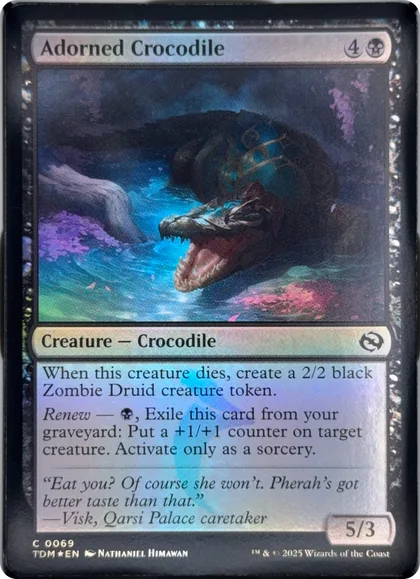 front of card