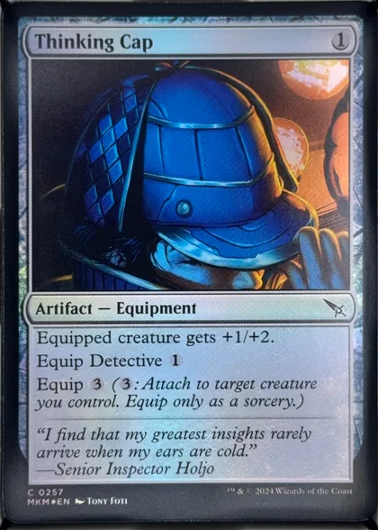 front of card