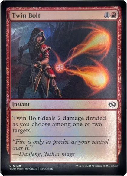 front of card