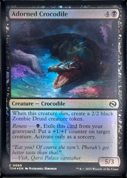 front of card