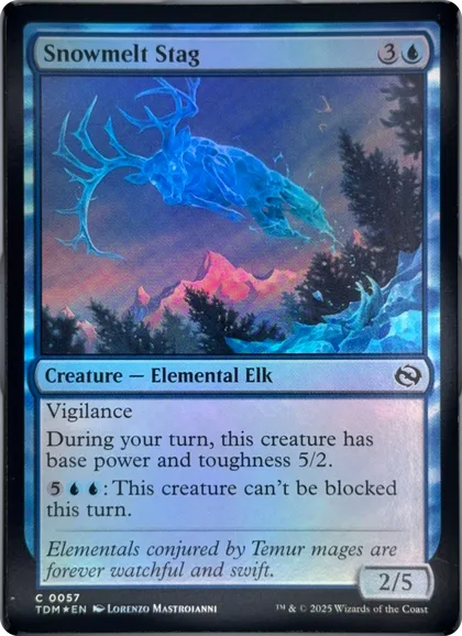front of card