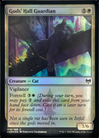 front of card