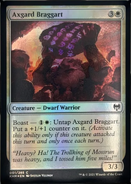 front of card