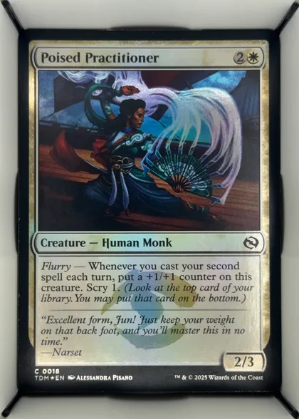 front of card