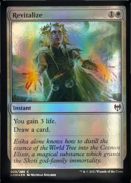 front of card