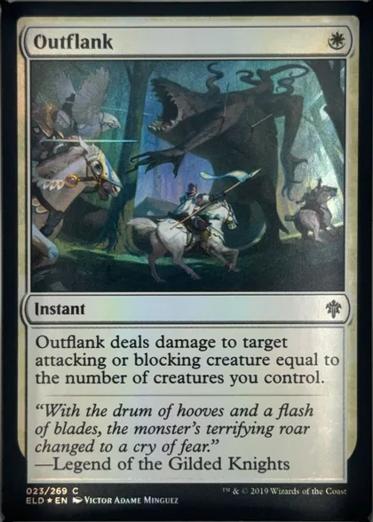 front of card