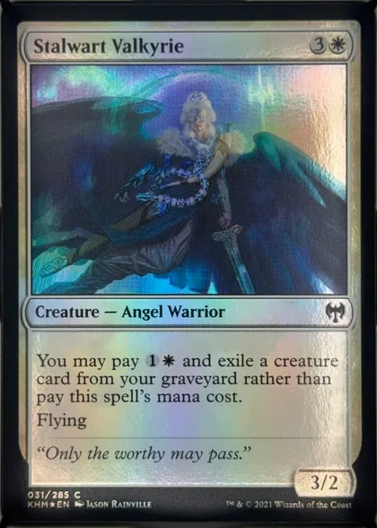 front of card