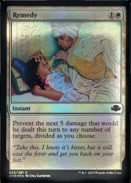 front of card