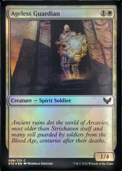 front of card