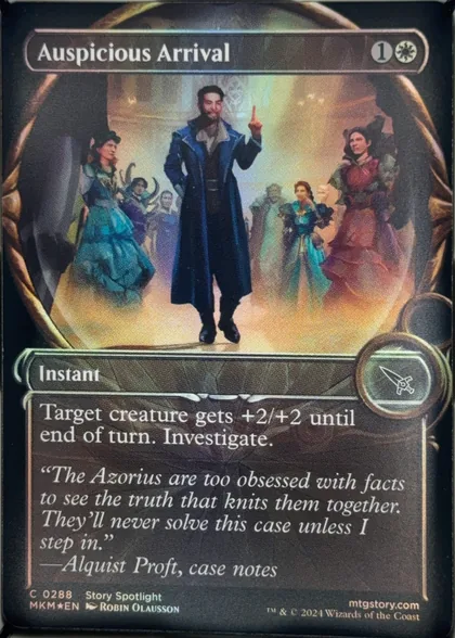 front of card