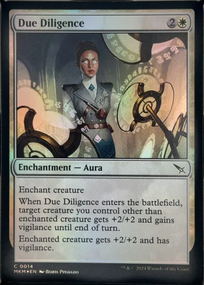 front of card