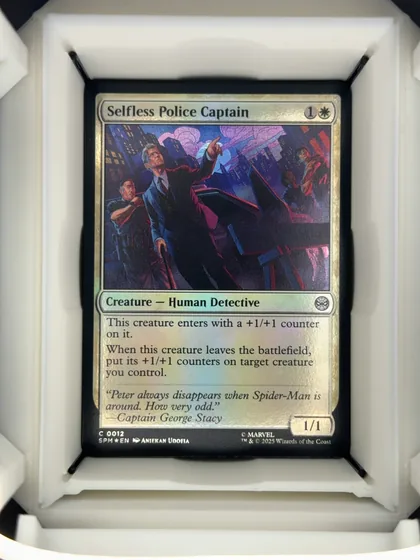 front of card