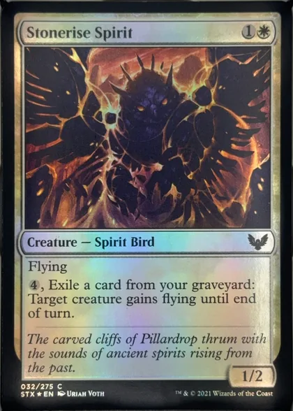 front of card