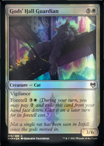 front of card