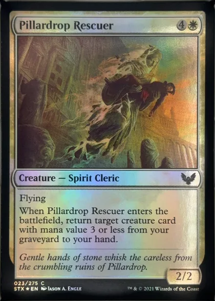 front of card