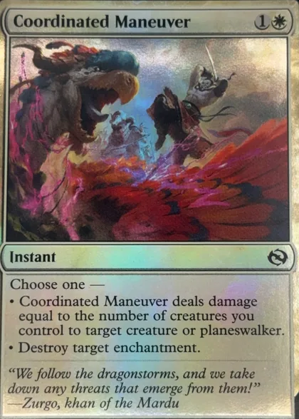 front of card