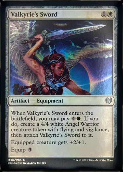 front of card
