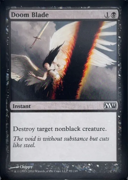 front of card