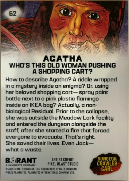 back of card