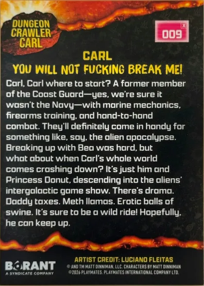 back of card