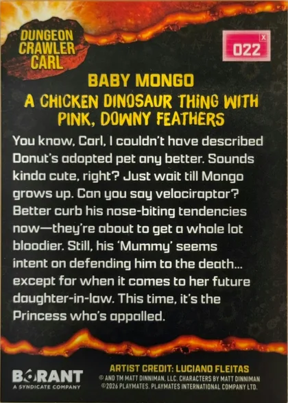 back of card