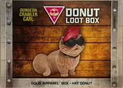 Gold "Apparel" Box Hat Donut front
