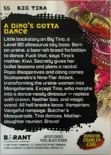 back of card