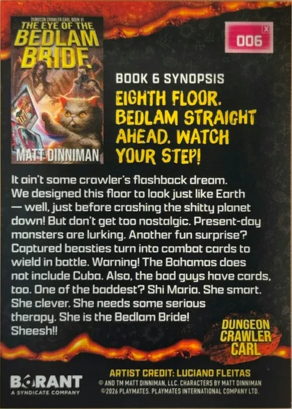 back of card
