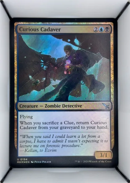 front of card