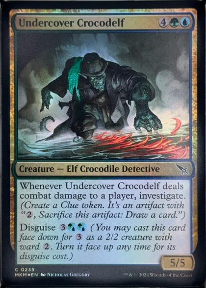 front of card