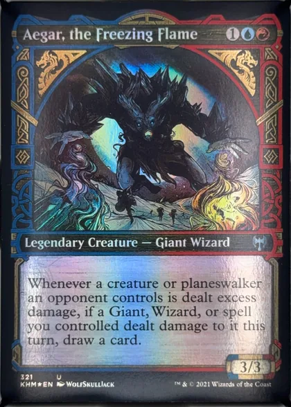 front of card