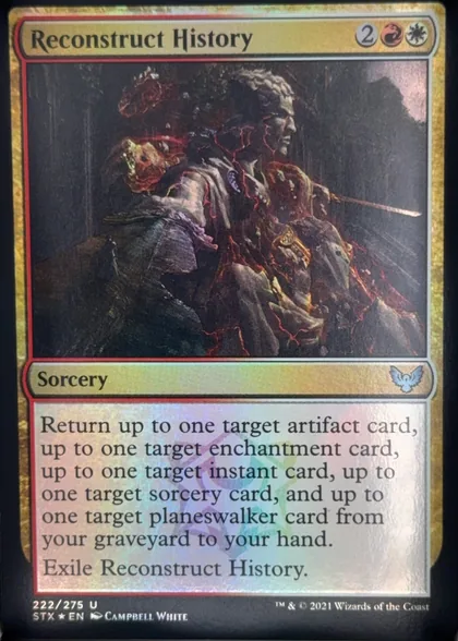front of card