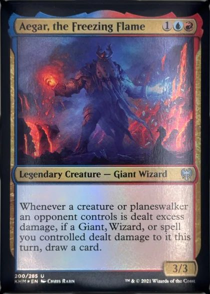 front of card