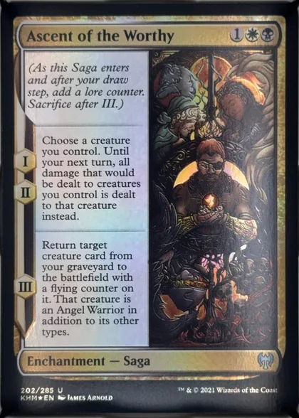front of card