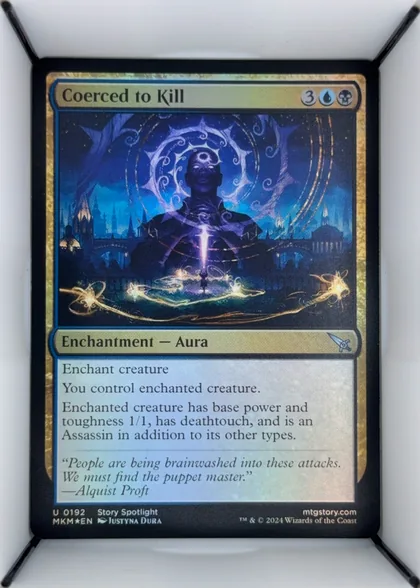 front of card
