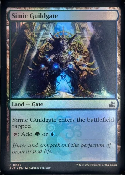 front of card
